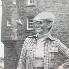 1969 On a model shoot Lauriston Castle, Edinburgh