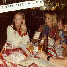 1981 TGIF Restaurant Dallas - Ah dinnae like that one - Nora Janice Sunny Gordon