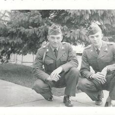 Brothers and Best Friends. Irvin  served in Germany and Norbert served in Korea.