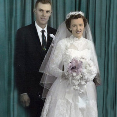 Wedding photo Sept 27 1956