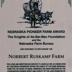 Farm Pioneer Award for 113 years