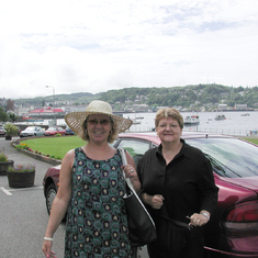 Ireen Scott and Norma. Oban Scotland, on her 2005 visit to Scotland.