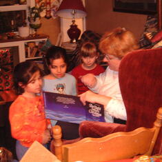 Christmas was such a special time with Norma - the girls loved to curl up at her feet as she read   