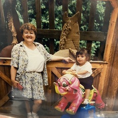 Auntie Norma and I when I was 4 years old.