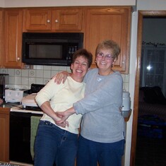 Mom and Cheryl at Christmas 2006