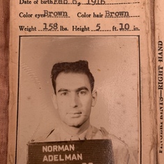 Papa Norman's military ID