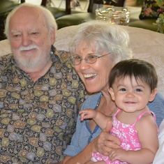 Norman with daughter Linda and Great Granddaughter Samantha