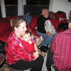 Christmas 2006:  Larissa Terry w/Teagen, and Norm