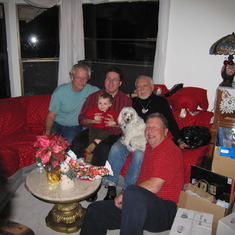 Christmas 2006: Dennis, Mark Terry w/Teagen, Norm, and Bill Terry