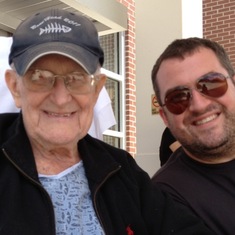 Grandpa with Ryan August 2013