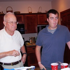 Tim - Grandpa eating!