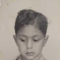As a young boy. 