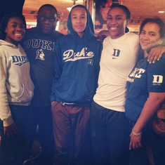 My family and I after a my Duke game vs. Cal