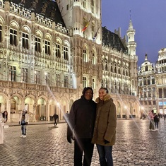 My dad visited me and we went to Brussels for the day