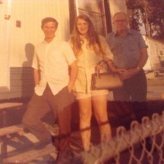 The only Picture of us when we were first Married You 22 me 17 and Grandpa...