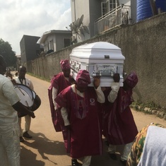 Mom on her way home carried by the Forebearers