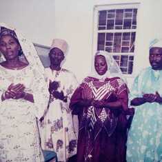 Siblings: Rev Toyin Olanrewaju, Alh Olu Solola (deceased), Alhaja Idowu Sanyaolu and daddy