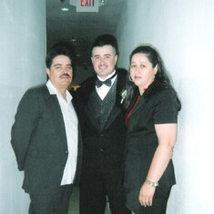 Eric with his Dad Vicente and Mom Victoria