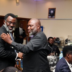 Chris Oghene with Godwin Omoaka at Abuja