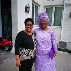 Memorably Joyful times - Bisi visit me in Lagos