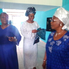 Reunion at Queen's School, Ibadan. Presentation of newly done Dining Hall