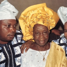 Daddy and Mummy with Grandma Ijeru