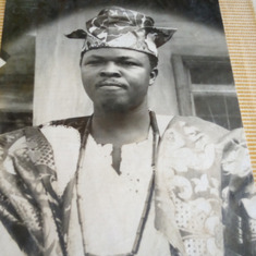 This was 1979 the coronation ceremony as the Obanla of Ayetoro Ekiti. A life of service 