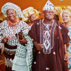 Chief Olaiya, a lover of his children. 