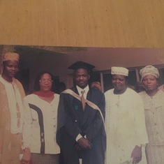 Dad during my graduation @ Univ of Ibadan