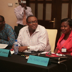 At the SFH retreat in Lagos 2011, with Dr. Ernest Nwokolo and Godspower. the Global Fund Team of SFH
