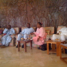 @Awujale's palace with Bright, Wale, Cousin & Mrs. Amajo