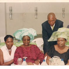 Iya, Ify, Ikenna & Wife at Uche's wedding