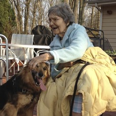 Olga and Mary Lou's dog March 2012
