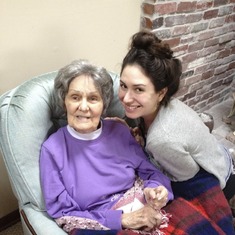 Mom and Margot at Anna's Tabernacle NJ March 2012