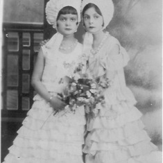 Olga (8) and Tina (10) D'Amico 1932