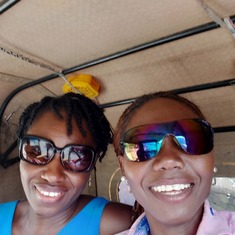 one of Olije's visits to nigeria,I remember how excited she was as we took a tricycle known as nanep
