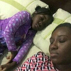Mariana's sleep over with Auntie Oli, October 2018