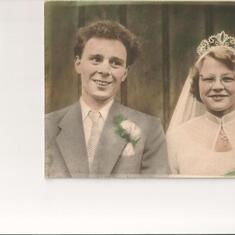 John & Norma's wedding day 26/03/1955