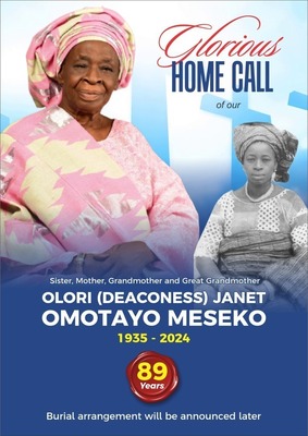 Olori (Deaconess) Janet Omotayo Meseko
