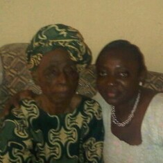 Mama with her grand daughter Enitan Obasan