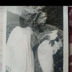 Son Adegoroye and late Daughter in law Bamidele Olayisade