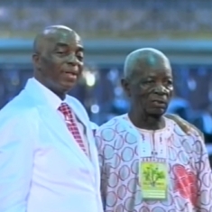 Overseer Aguda and Bishop Oyedepo at Shiloh