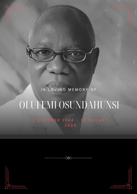 Olufemi Adedokun Osundahunsi Snr