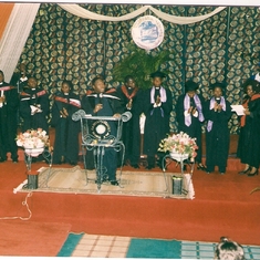 A founding pillar. This was at the first graduation ceremony of the Covenant Institute.