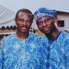 Olufemi Alonge with Olufemi Osideko during a family function
