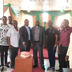 With the men fellowship we will miss you greatly - Victory Methodist Church Badore
