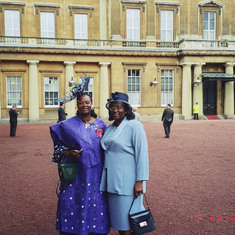 Layo stood by me when I received my OBE at Buckingham Palace in 2004