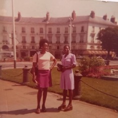 Layo & her best friend Yemi Adeyemo 1970s