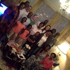 The extended Clan with Layo's in laws (Alex & Florentina), Mrs Oke & Maggie