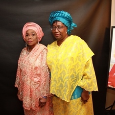 Aunty Layo and Mummy Euba at her 80th birthday in 2018